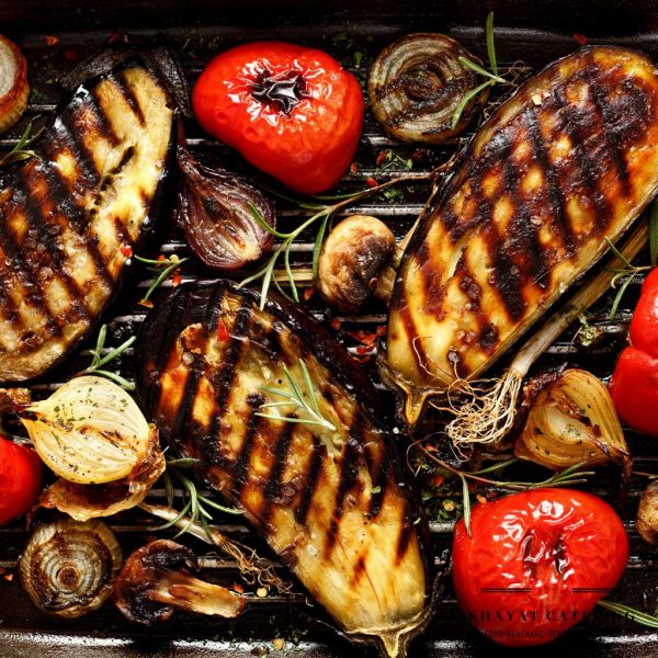 Grilled and Chilled Vegetable Platter